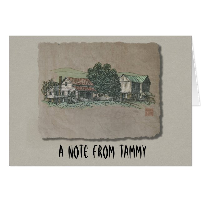 Chambre et grange amish (Devant Horizontal)