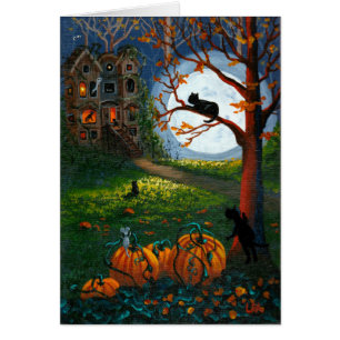 Chambre hantée par chats Creationarts de Halloween