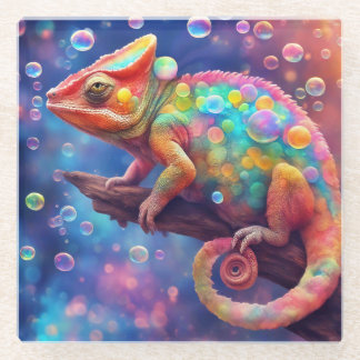 Chameleon 2 Blasen Glasuntersetzer