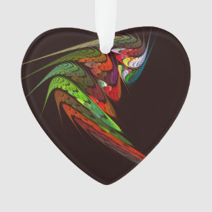 Chameleon Abstrakt Art Acrylherz Ornament
