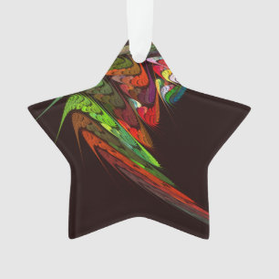 Chameleon Abstrakt Art Acrylic Star Ornament