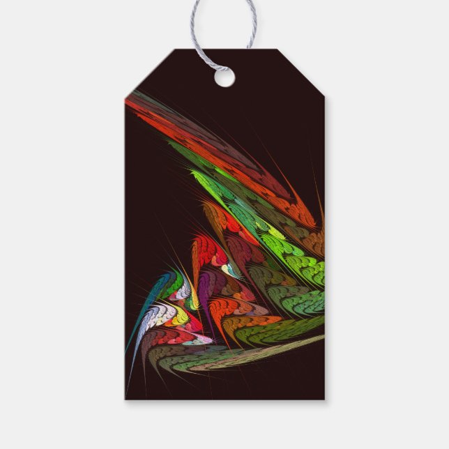 Chameleon Abstrakt Art Geschenkanhänger (Vorderseite)