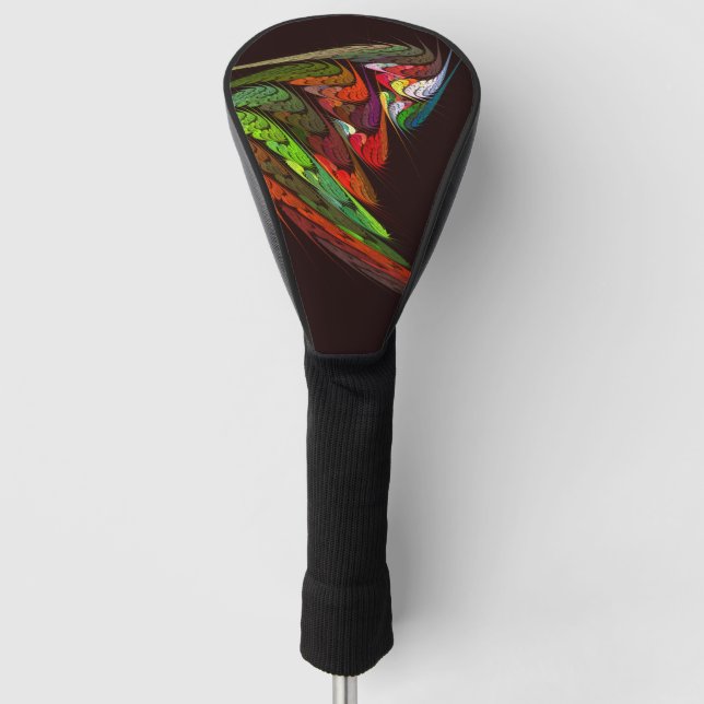 Chameleon Abstrakt Art Golf Headcover (Vorderseite)