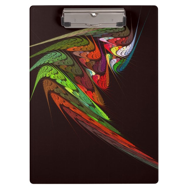 Chameleon Abstrakt Art Klemmbrett (Vorderseite)