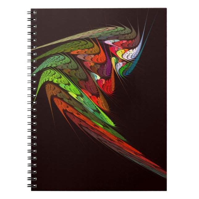 Chameleon Abstrakt Art Notebook Notizblock (Vorderseite)