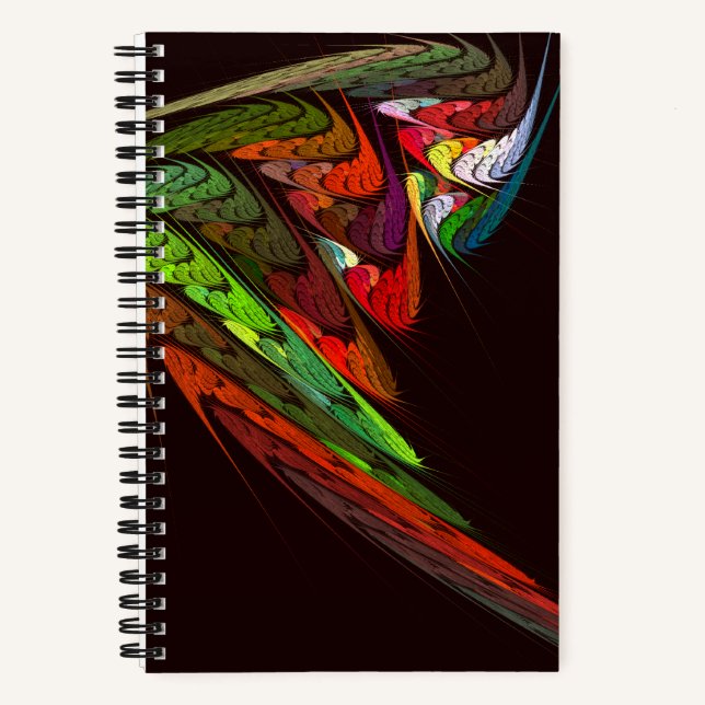 Chameleon Abstrakt Art Notizbuch (Vorderseite)