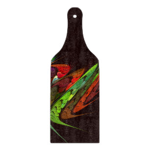 Chameleon Abstrakt Art Paddle Schneidebrett