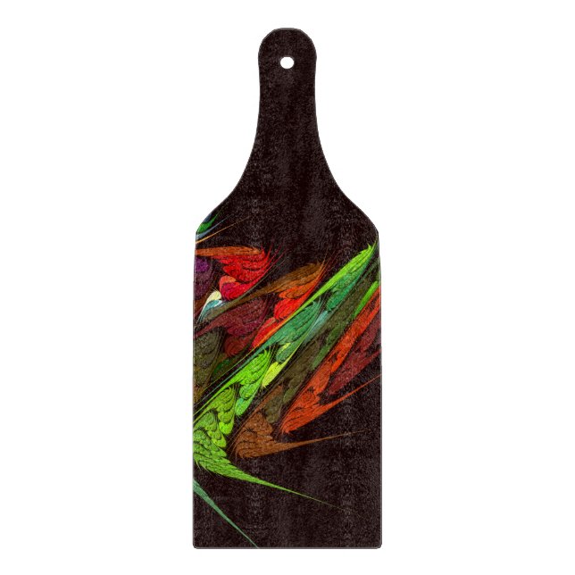 Chameleon Abstrakt Art Paddle Schneidebrett (Vorderseite)