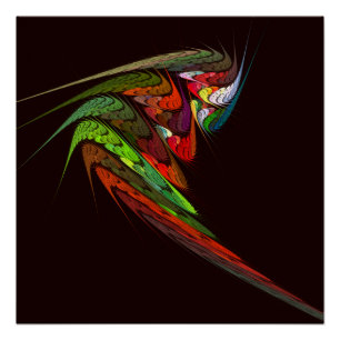 Chameleon Abstrakt Art Poster