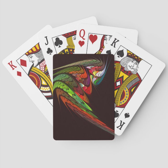 Chameleon Abstrakt Art Spielkarten (Rückseite)