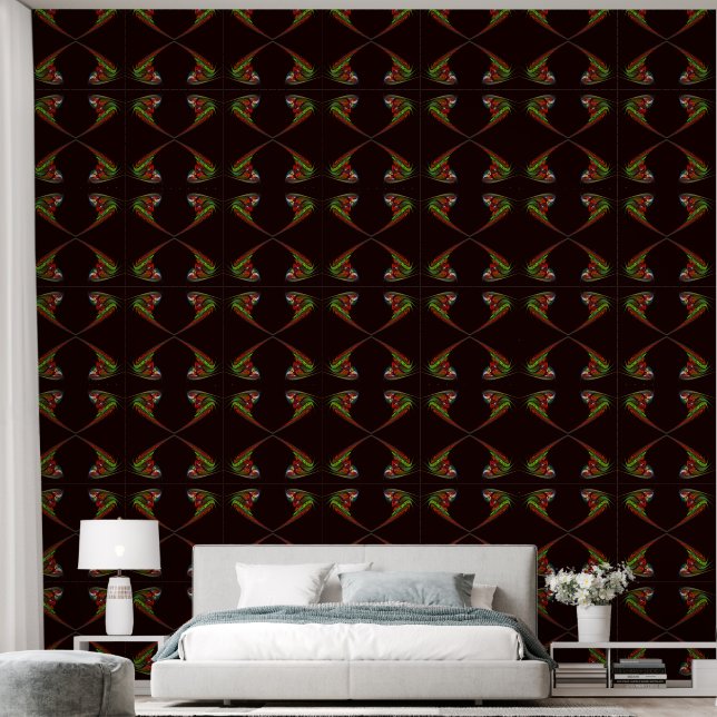 Chameleon Abstrakt Art Tapete (Schlafzimmer)
