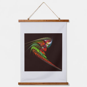 Chameleon Abstrakt Art Wandteppich Mit Holzrahmen