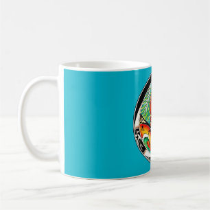 Chameleon Art Zeichnend Kaffeetasse