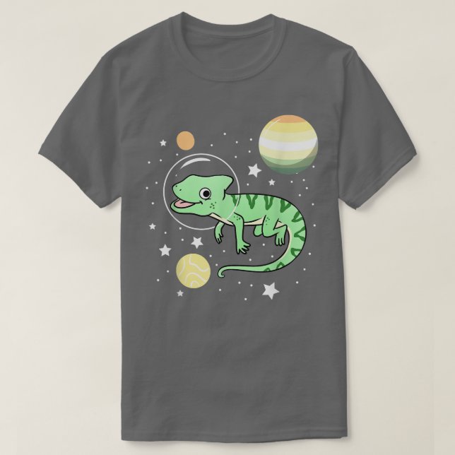 Chameleon Astronaut Genderflor Pride  T-Shirt (Design vorne)