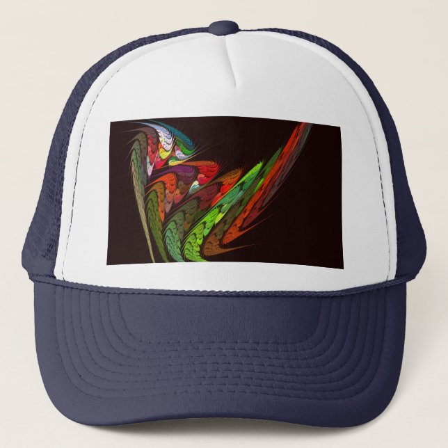 Chameleon Casquette d'art Abstrait (Devant)