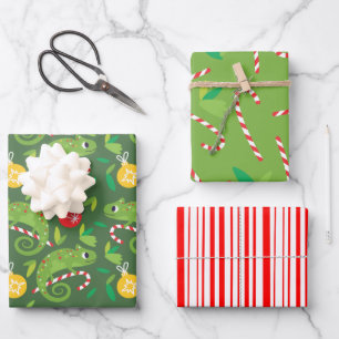 Chameleon Christmas Geschenkpapier Set