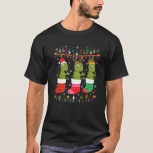 Chameleon Christmas Socks Ugly Christmas Sweater P T-Shirt