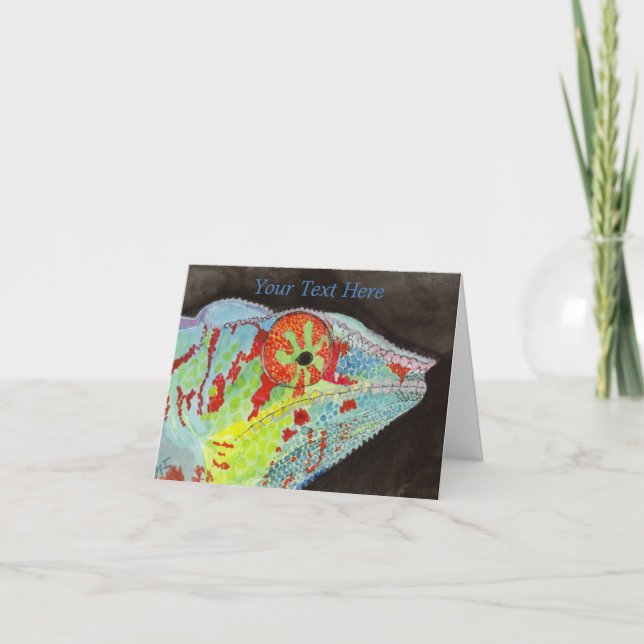 Chameleon Dankeskarte (Vorderseite)