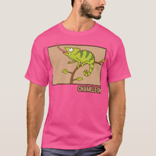 Chameleon Doodle Chinese Hanzi Panther Veiled Cham T-Shirt