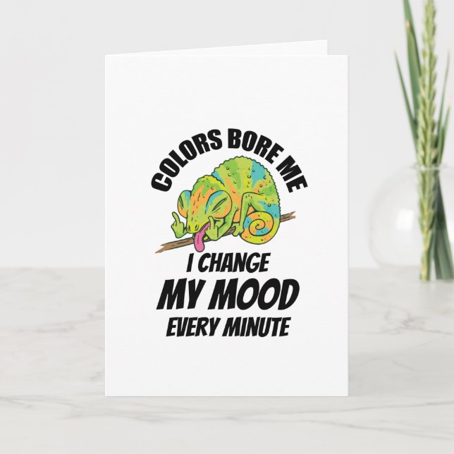 Chameleon - Farben langweilig Karte (Vorderseite)