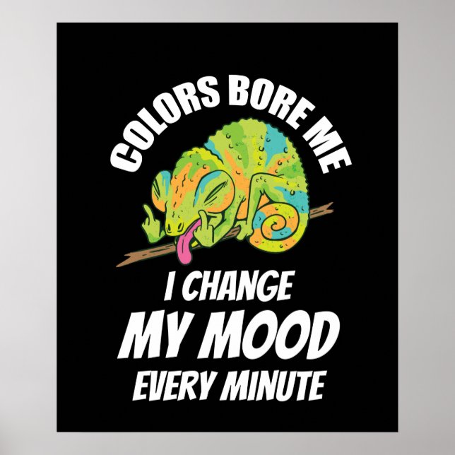 Chameleon - Farben langweilig Poster (Vorne)