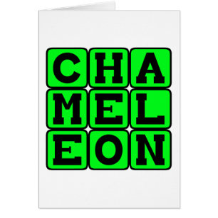 Chameleon, farbverändernde Eidechse