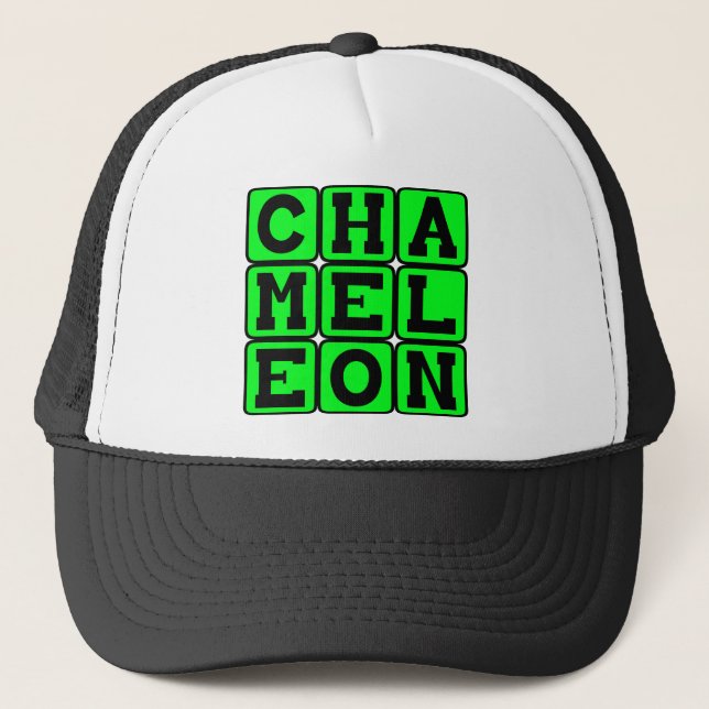 Chameleon, farbverändernde Eidechse Truckerkappe (Vorderseite)