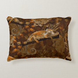 Chameleon Garden Throw Kissen