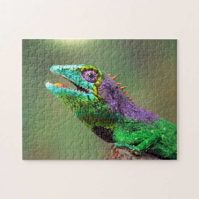 Chameleon Head Nah-up, Jigsaw Puzzle (Horizontal)