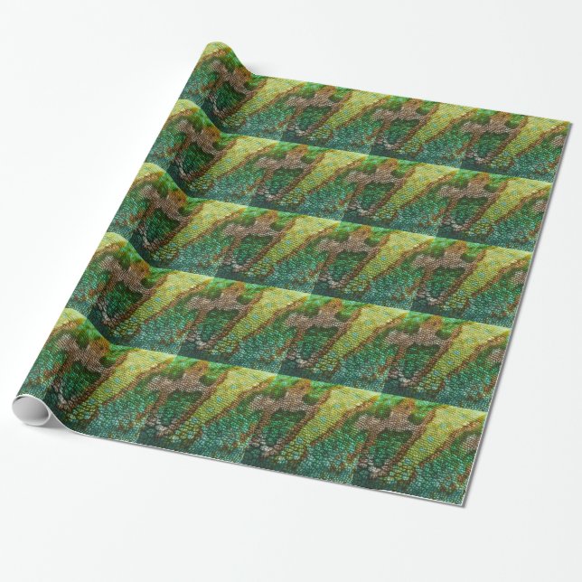 CHAMELEON IMITAT HAUTTEXTON GESCHENKPAPIER (Ungerollt)