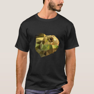 Chameleon Lizard Polygon Art Terrarium T-Shirt