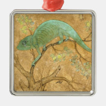 Chameleon (Lizard) (Reptil) (Moghul Art) (asiatisc