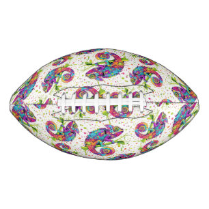 Chameleon Paint Stains Wasserfarbe Stil Football
