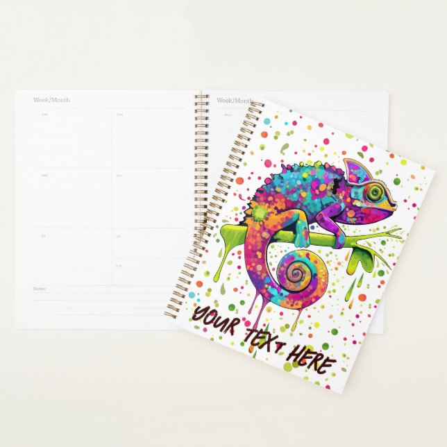 Chameleon Paint Stains Wasserfarbe Stil Planer (Anzeige)