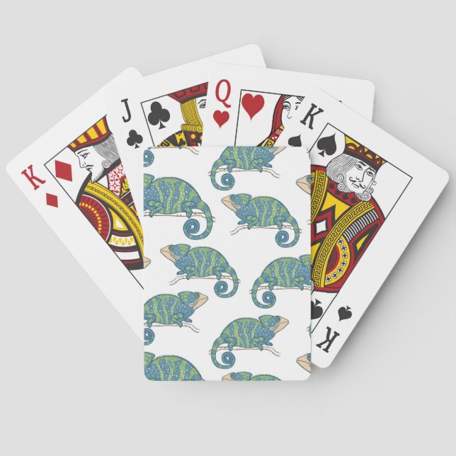 Chameleon Pattern Spielkarten (Rückseite)