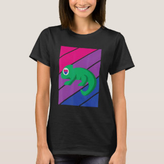 Chameleon Pride Bisexual Flag LGBTQ Proud Ally Pri T-Shirt
