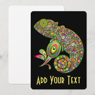 Chameleon Psychedelic Fantasy Einladung