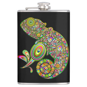 Chameleon Psychedelic Fantasy Flachmann