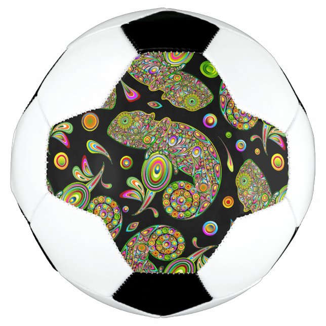Chameleon Psychedelic Fantasy Fußball (Vorderseite)