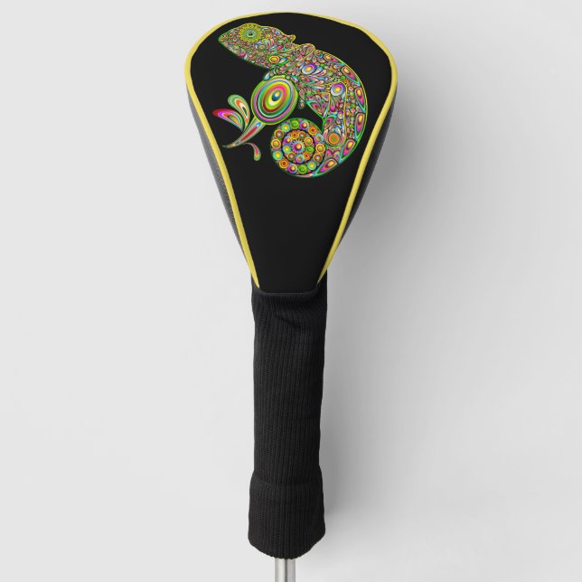 Chameleon Psychedelic Fantasy Golf Headcover (Vorderseite)