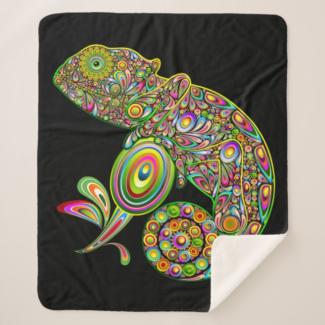 Chameleon Psychedelic Fantasy Sherpadecke (Vorderseite)