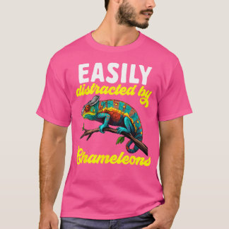 Chameleon Reptile leicht von Chamäleons abgelenkt T-Shirt