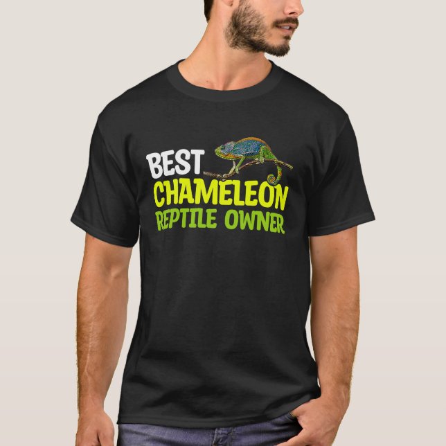 Chameleon Reptile Owner Pet Reptiles Graphic T-Shirt (Vorderseite)