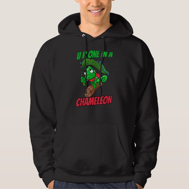 Chameleon Sprichwort Du Bist aus Chameleons Hoodie (Vorderseite)
