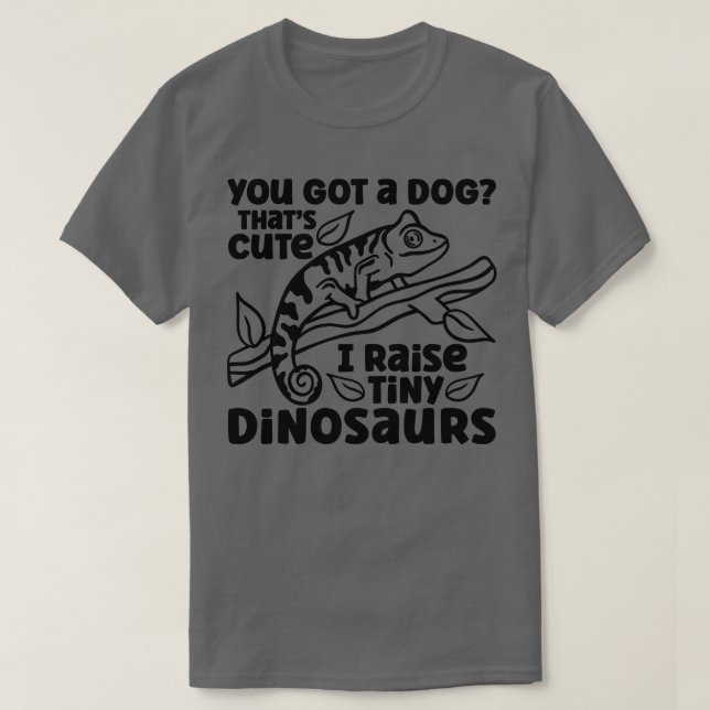 Chameleon Tiny Dinosaur Chameleons T-Shirt (Design vorne)