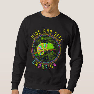 Chameleon versteckt und sucht Champion Reptiles Sweatshirt
