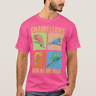Chameleons Karo All My Boxes Funny Chameleon T-Shirt