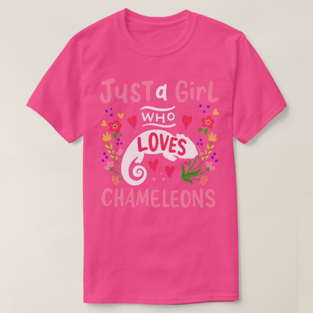Chameleons Lizard Chameleon Lover T-Shirt (Design vorne)