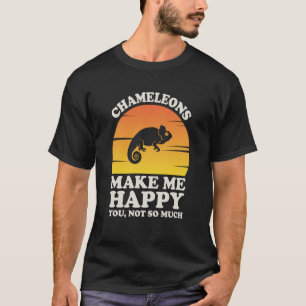 Chameleons machen mich glücklich Chameleon Kleidun T-Shirt