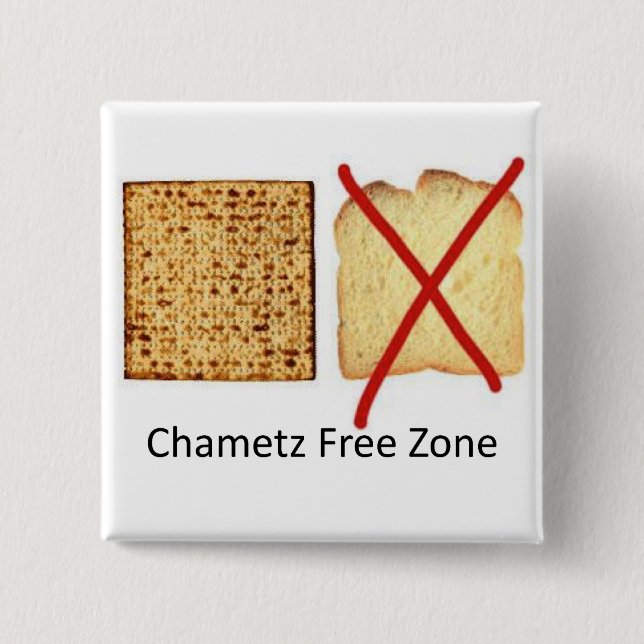 Chametz-Freizone Button (Vorderseite)